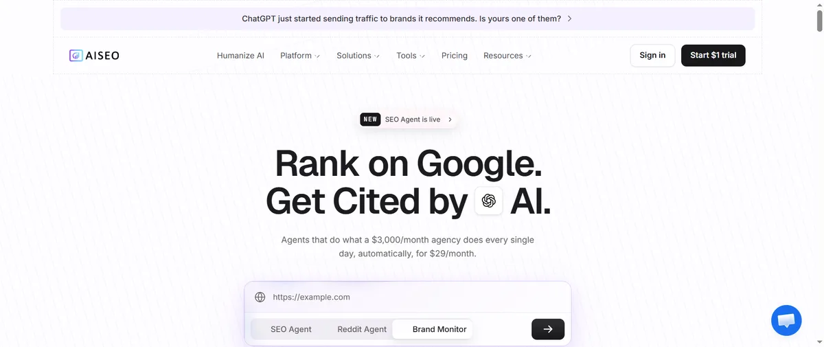 AISEO AI Content Detector官网首页（aiseo.ai）