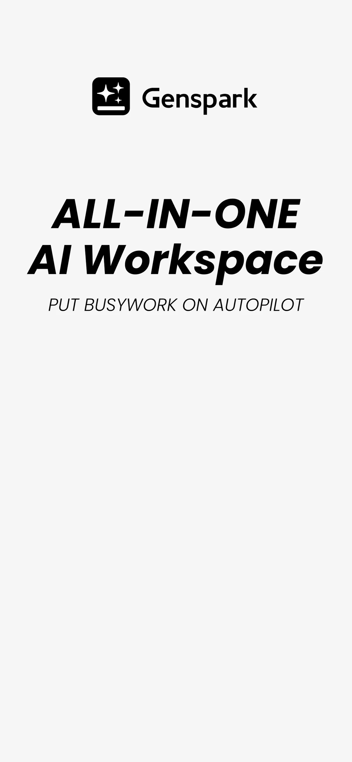 Genspark 的 App Store 应用预览截图（apps.apple.com）