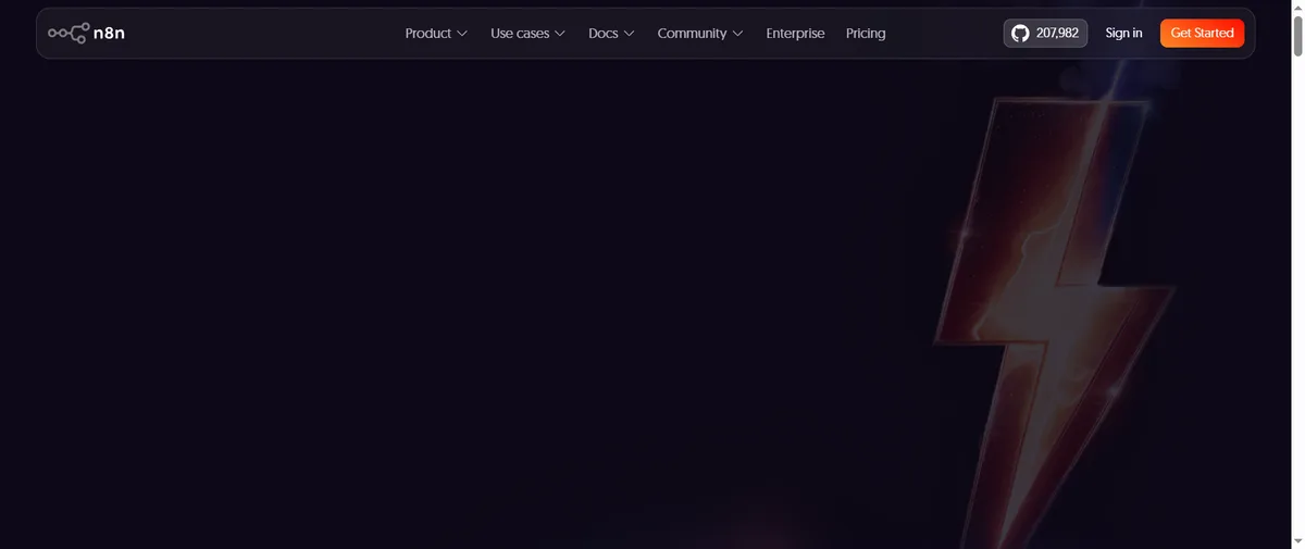 n8n官网首页（n8n.io）