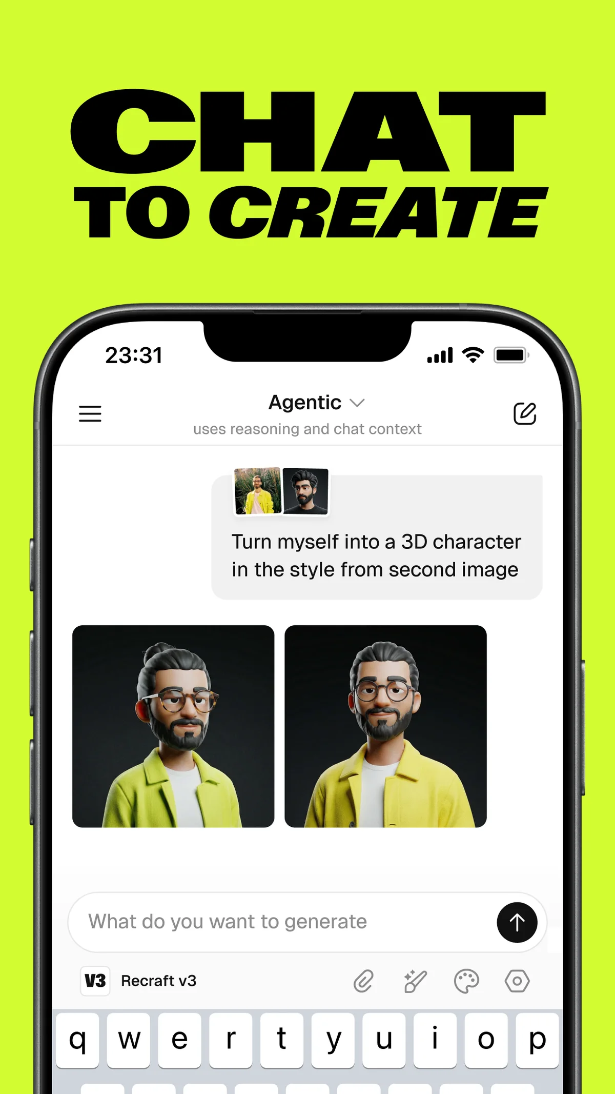 Recraft AI 的 App Store 应用预览截图（apps.apple.com）