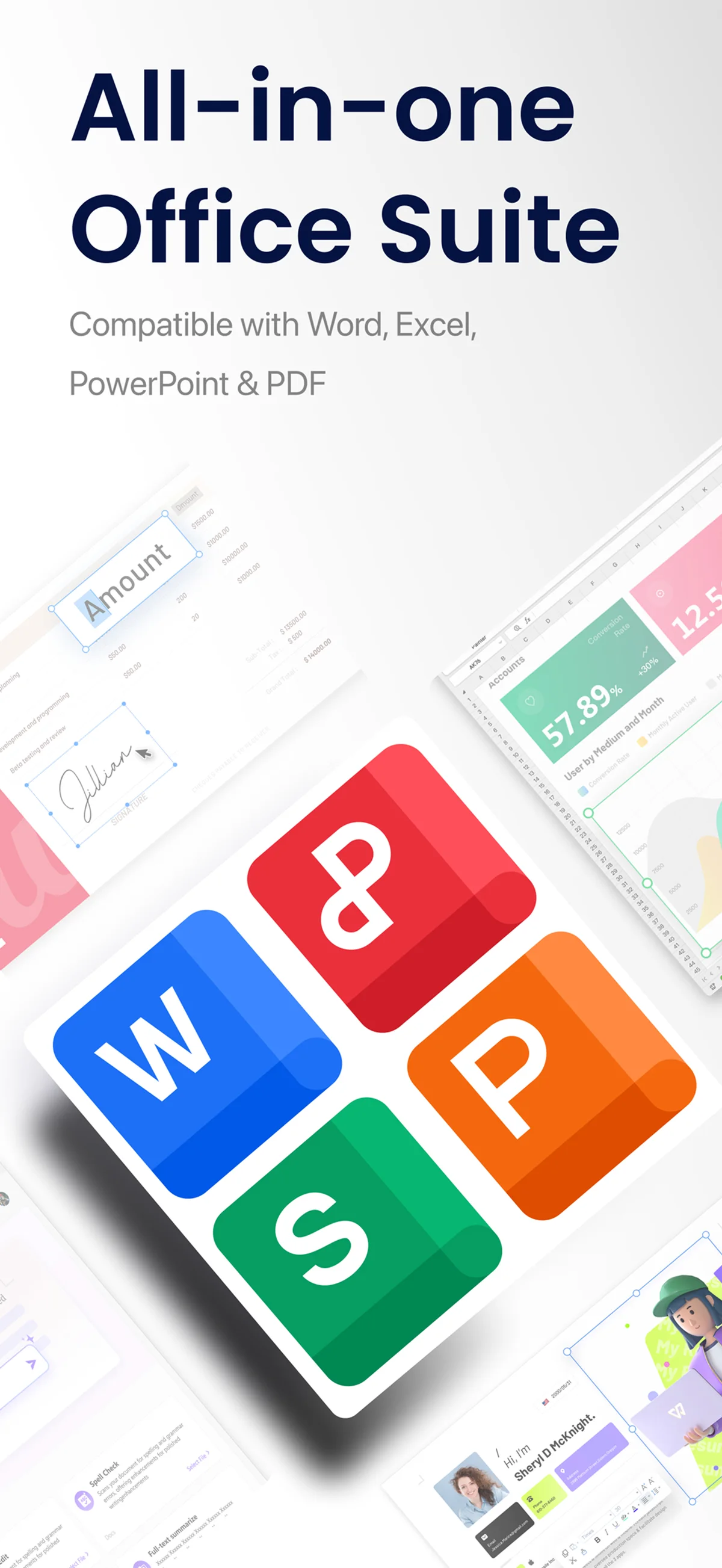 WPS AI 的 App Store 应用预览截图（apps.apple.com）